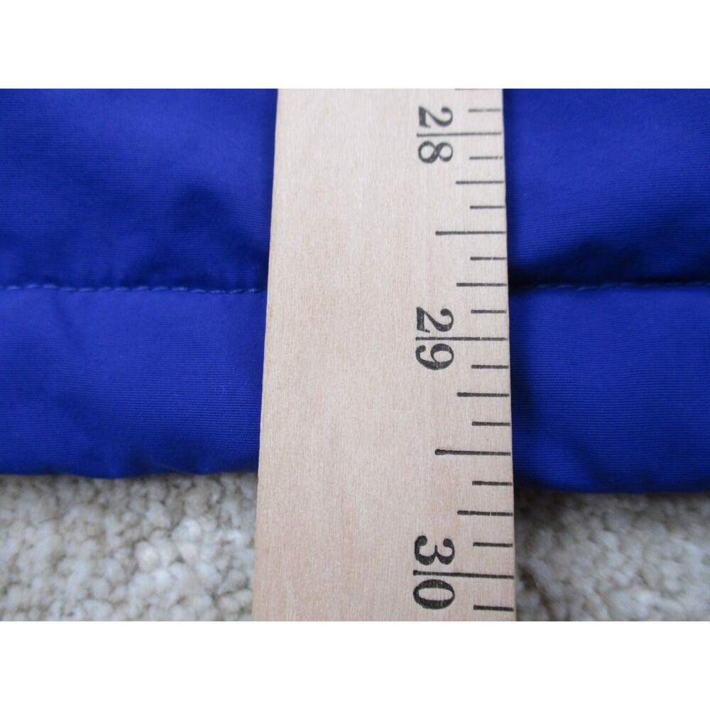 LL Bean Jacket Vest Men Large Tall LT Blue Fleece Lined Sleeveless Windbreaker - Picture 8 of 10